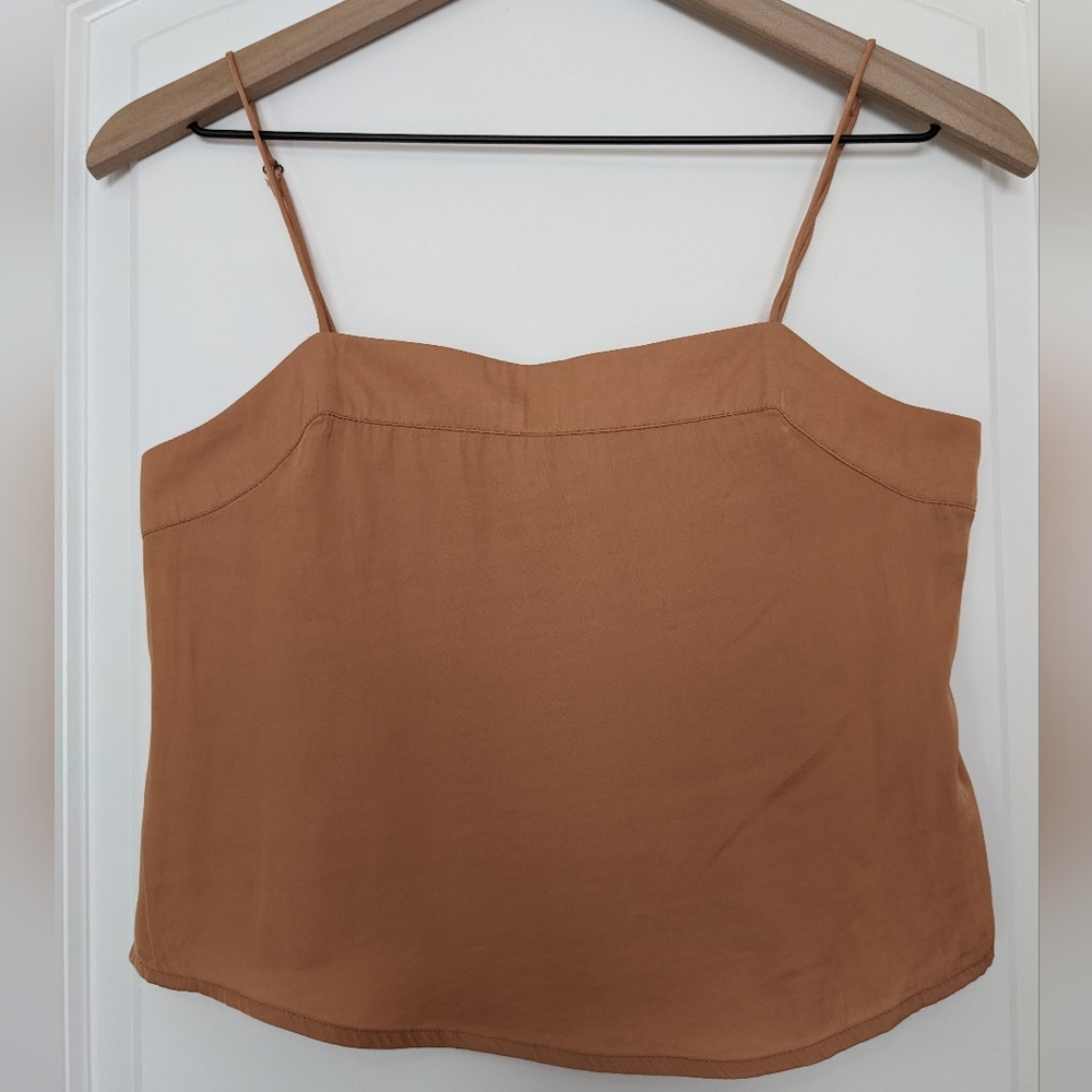 Urban Outfitters Burnt Orange Flowy Cropped Tank Top Size XS